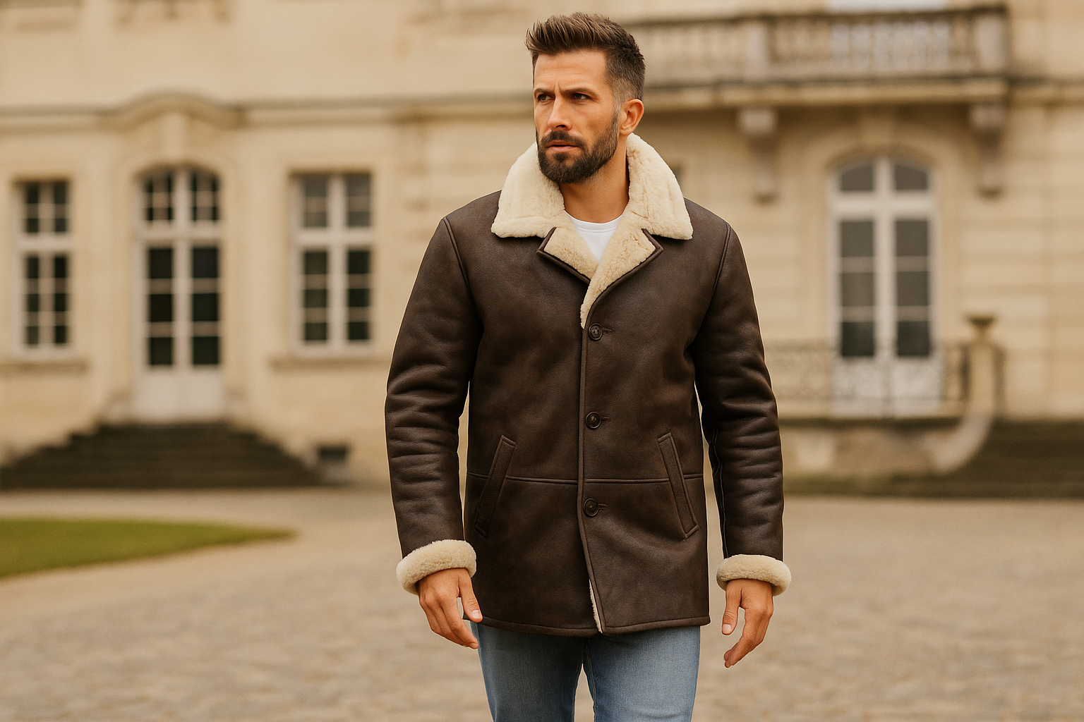 Lammfelljacken Herren