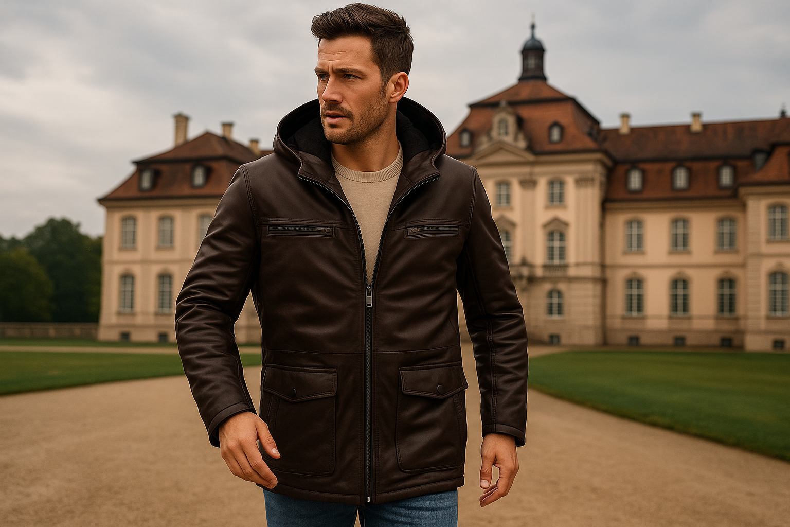 Lederparka Herren
